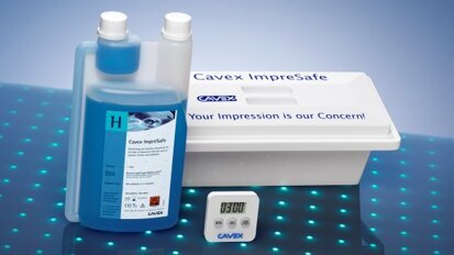 Da Cavex una soluzione sicura, veloce, efficace per la pulizia e la disinfezione delle impronte