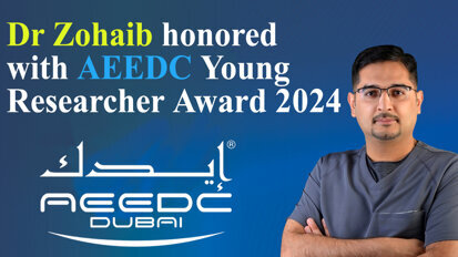 Dr Zohaib honored with AEEDC Young Researcher Award 2024