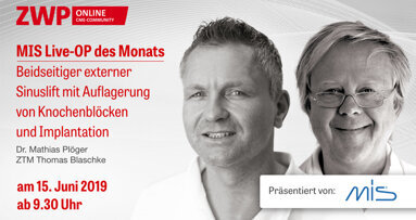 Live-OP am 15. Juni zum beidseitigen externen Sinuslift