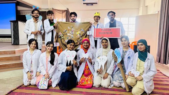 Baqai dental students lead school outreach to promote early oral health awareness in Karachi