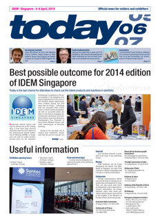 today IDEM Singapore 2014, 6 April today IDEM Singapore 2014, 6 April