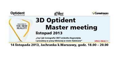3D Optident Master Meeting już jutro w Jachrance!