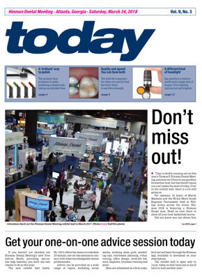 today Hinman Dental Meeting Atlanta March 24, 2018 today Hinman Dental Meeting Atlanta March 24, 2018