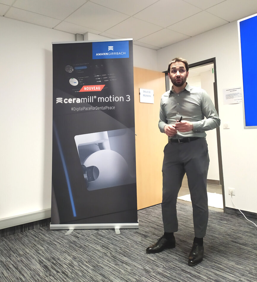 Présentation des équipements et produits Amann Girrbach par Laib Osman