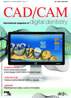CAD/CAM Italy No. 1, 2012 CAD/CAM Italy No. 1, 2012
