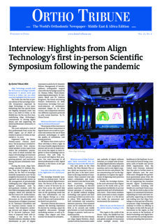 Ortho Tribune Middle East & Africa No.6, 2022