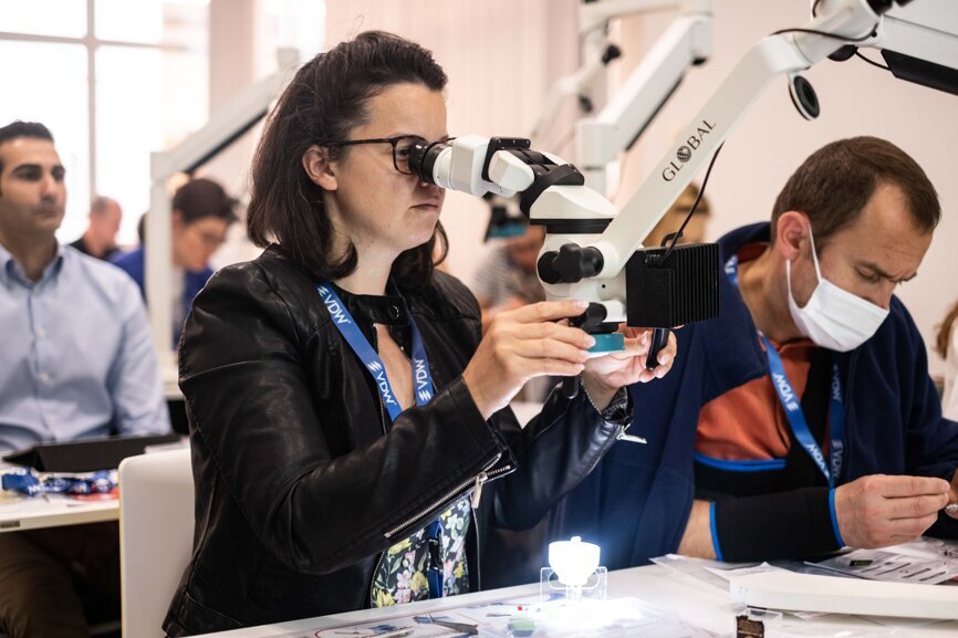 Getting started with practice at a hands-on course.