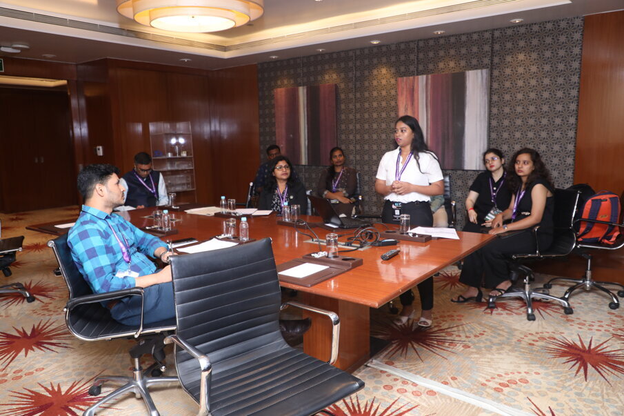 Fig 27b: Paper presentation in progress