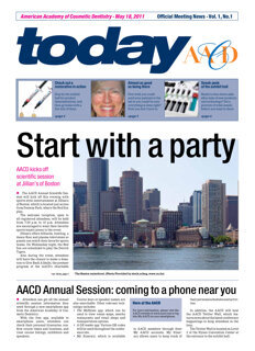 today American Academy of Cosmetic Dentistry Boston May 18, 2011 today American Academy of Cosmetic Dentistry Boston May 18, 2011