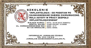 „Rola asysty w pracy zespołu implantologicznego” – szkolenia Oral Surgery Academy