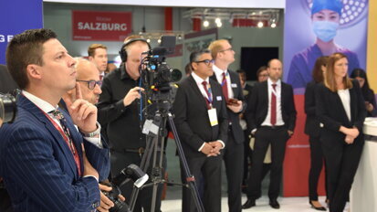 Many international media and industry partners gathered for the conference. (Photograph: Monique Mehler, DTI)