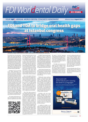 World Dental Daily Istanbul 2013 Advanced Issue World Dental Daily Istanbul 2013 Advanced Issue