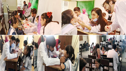 BUDC team holds oral health camp at girls school