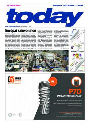 today Dental World Budapest  Oct. 17, 2014