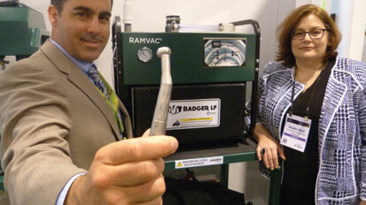 Dry vacuum system and air-driven handpiece share traits