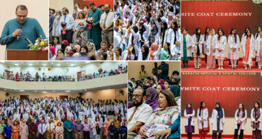 KMDC welcomes new batch at white coat ceremony