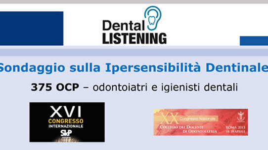 Indagine multicentrica sulla ipersensibilità dentinale
