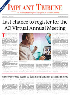 Implant Tribune U.S. No. 1, 2021