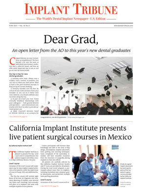 Implant Tribune U.S. No. 6, 2015