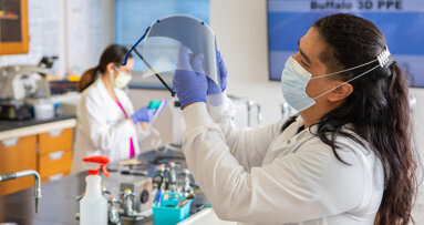 Dental students provide free face shields for local dentists