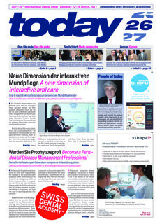 today IDS 2011 Cologne 26 March today IDS 2011 Cologne 26 March