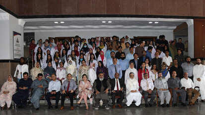 LUMHS Faculty of Dentistry hosts white coat ceremony & orientation for first-year BDS students