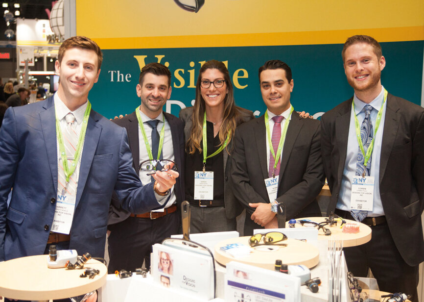 The team at Design for Vision. (Photo: Jahmel Charles, Dental Tribune America) 