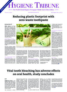 Hygiene Tribune Middle East & Africa No. 4, 2019