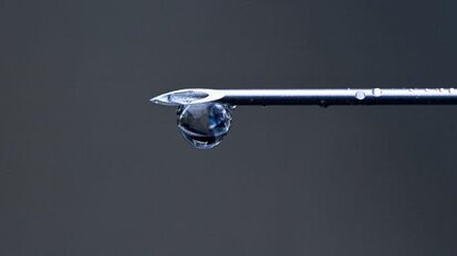 Esterilização sem eficácia em pontas não descartáveis de seringas