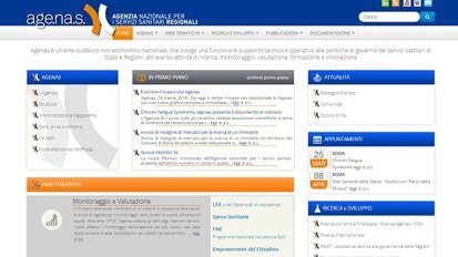 Nuovo sito Agenas per promuovere efficienza e qualità  nella riorganizzazione dei servizi sanitari