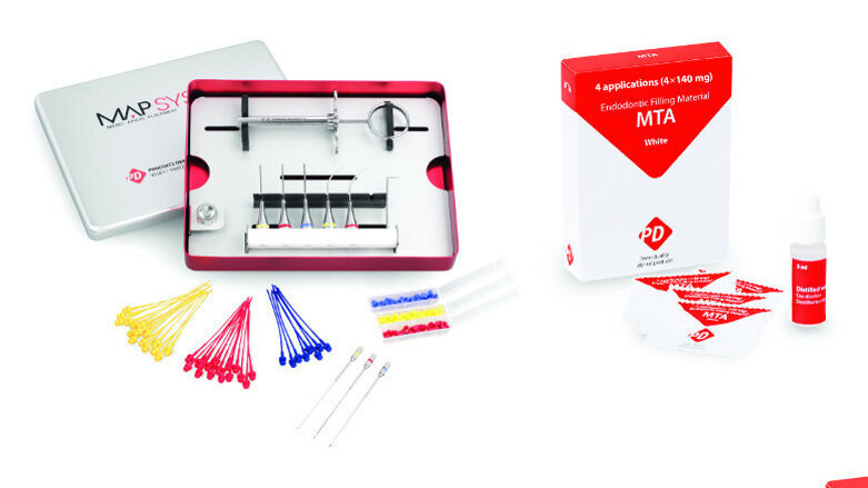 MTA placement with the Produits Dentaires MAP System