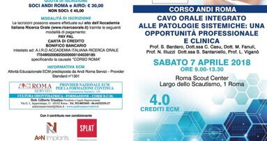 Cavo orale integrato alle patologie sistemiche: un’opportunità professionale e clinica