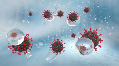 Decontaminazione e riduzione degli aerosol mediante lavaggio con acqua ozonizzata