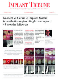 Implant Tribune Middle East & Africa No. 4, 2023