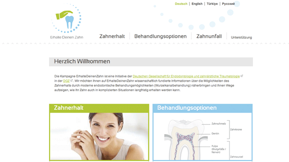 Vielsprachig: Unabhängige Patienteninfos zur Zahnerhaltung