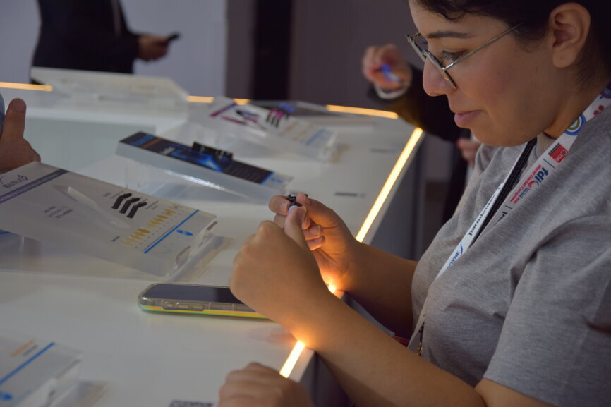 Unveiling the latest trends in dentistry at the Shofu booth.