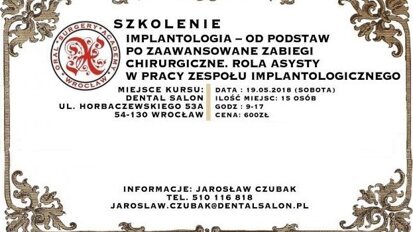 „Rola asysty w pracy zespołu implantologicznego” – szkolenie Oral Surgery Academy