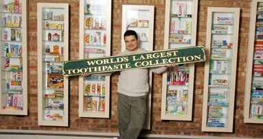 Mit Zahnpasta auf dem Weg ins Guinness-Buch