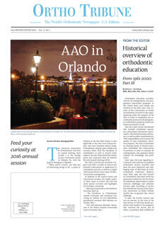 Ortho Tribune U.S. No. 1, 2016