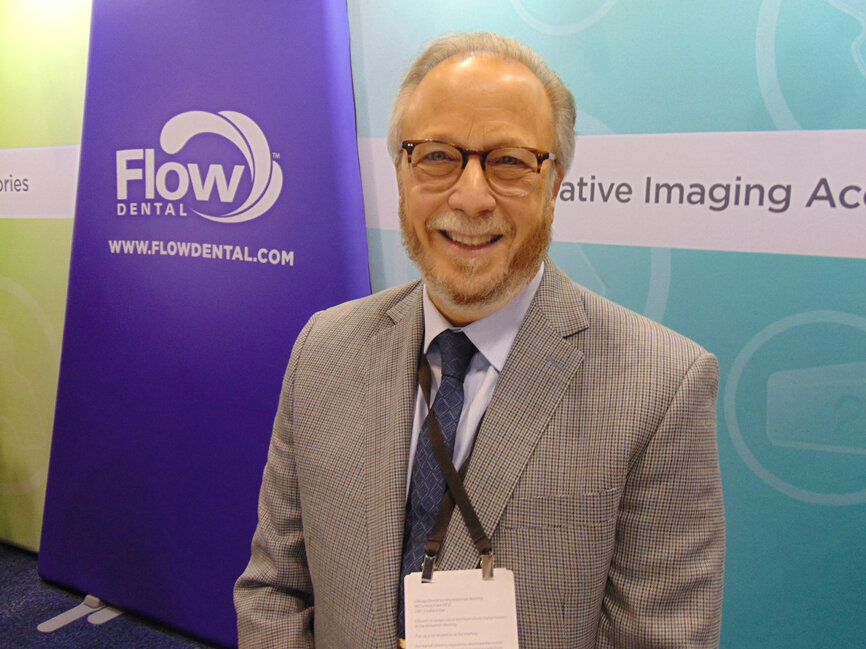 Bill Winters of Flow Dental, a company that offers innovative imaging accessories and many other products. 