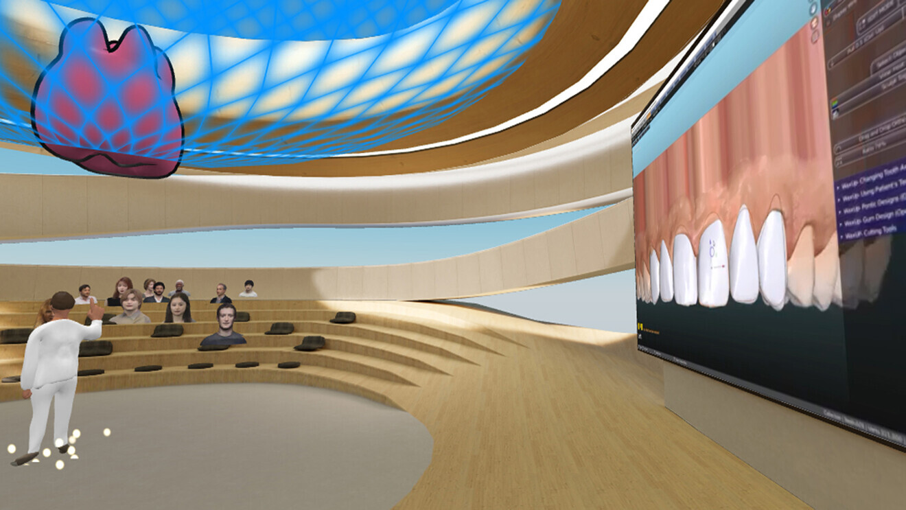 Fig. 8 : DentisfuturisVR : la salle de conférence.