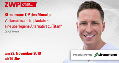 Straumann Live-Tutorial am 22. November zu vollkeramischen Implantaten
