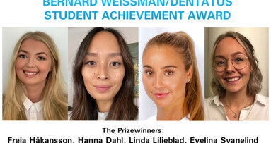 Sweden’s top dental students receive Weissman/Dentatus award