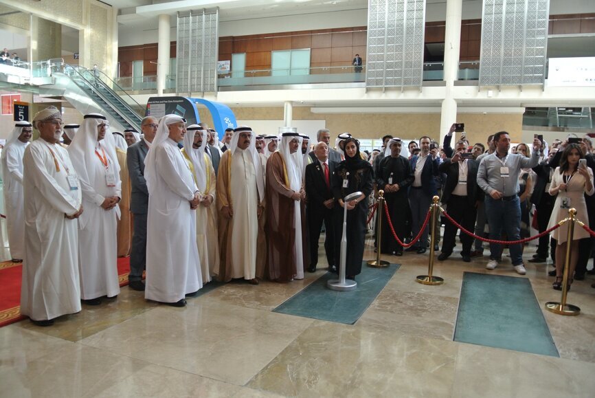 Held under the patronage of His Highness Sheikh Hamdan bin Rashid Al Maktoum, Deputy Ruler of Dubai, Minister of Finance and President of the Dubai Health Authority, His Excellency Humaid Al Qutami, Director-General of the Dubai Health Authority, officially inaugurated the 23rd edition of AEEDC Dubai. (Photograph: DTI)