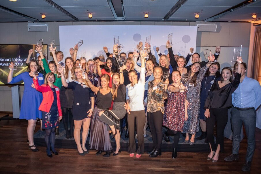 The inspiring winners of the Smart Integration Award in 2019.