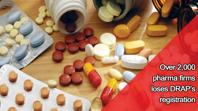 Over 2,000 pharma firms loses DRAP’s registration