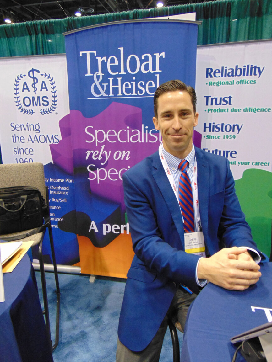 John Adcock of Treloar & Heisel. (Photo by Fred Michmershuizen/Dental Tribune USA)