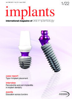 implants international No. 1, 2022 implants international No. 1, 2022