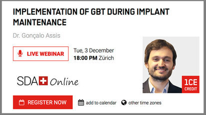 Guided Biofilm Therapy to take centre stage in free webinar Guided Biofilm Therapy to take centre stage in free webinar