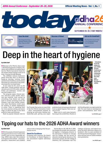 today ADHA Annual Conference Fort Worth Sept. 26–28, 2026